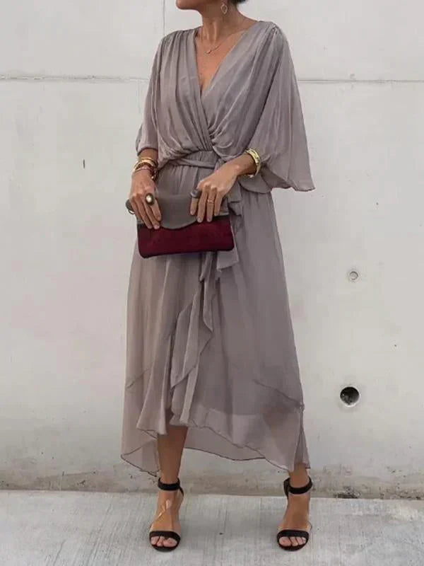 Monica – Robe à Col en V