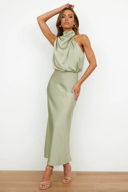 Valeria™ | Robe Longue avec Col Halter