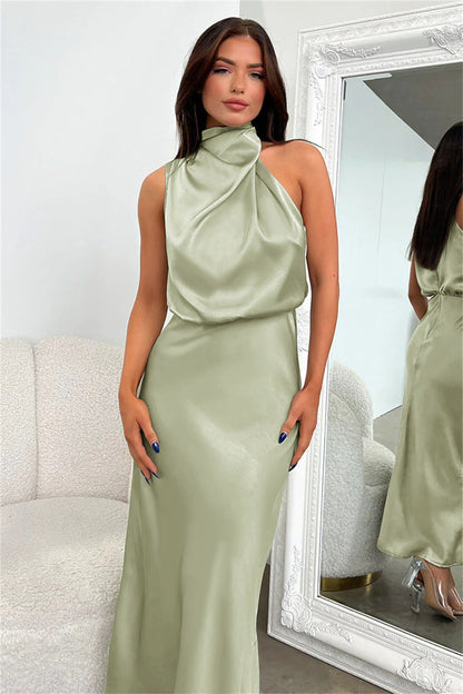 Valeria™ | Robe Longue avec Col Halter