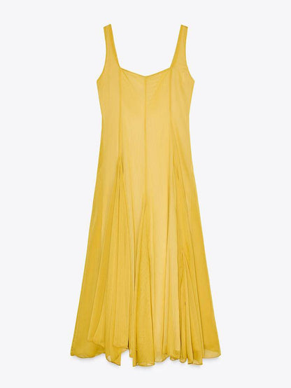 Oriane | Robe longue sans bretelles à encolure carrée