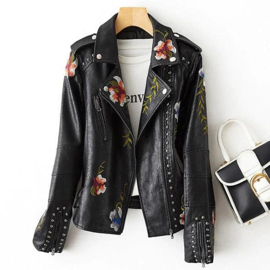 Livia™ | Veste avec broderie florale rétro