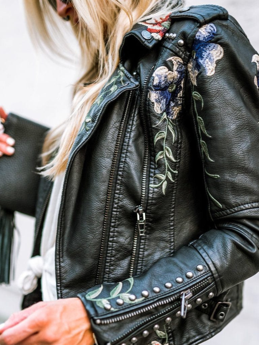 Livia™ | Veste avec broderie florale rétro