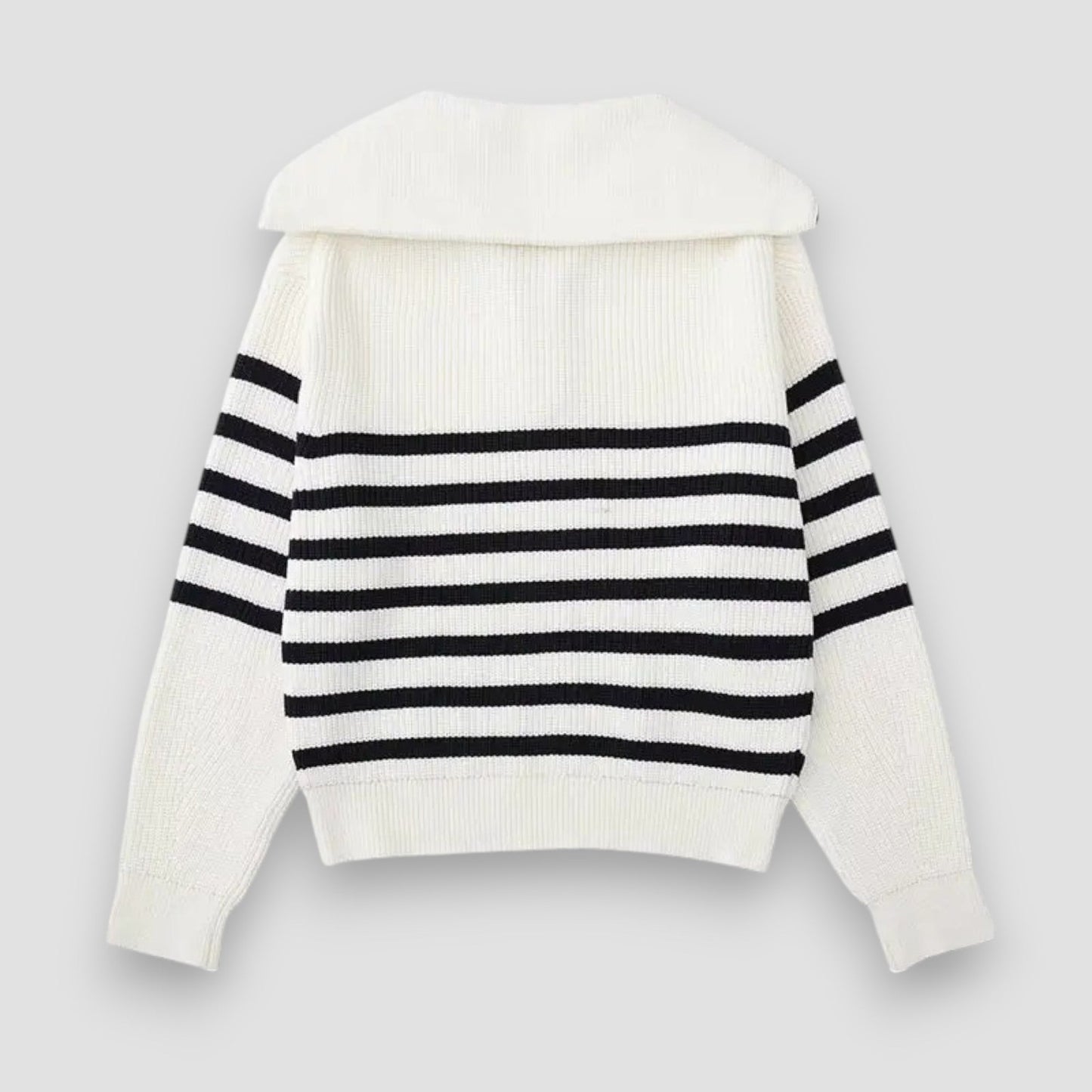 Marceau™ | Pull Zippé Rayé