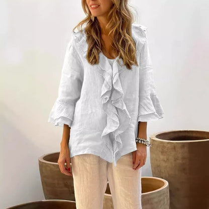 Marie - blouse à volants élégante