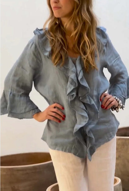 Marie - blouse à volants élégante