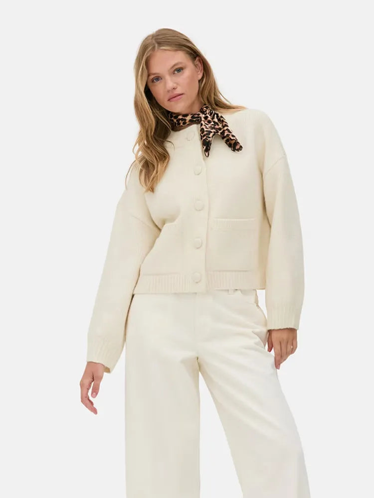 Sofia™ | Cardigan Boutonné en Laine