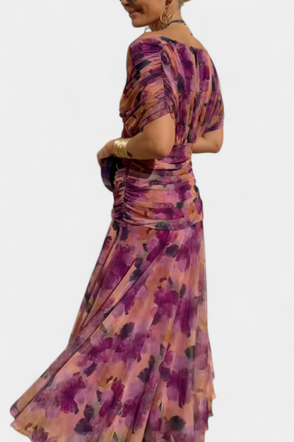 Lisa | Robe longue à imprimé floral