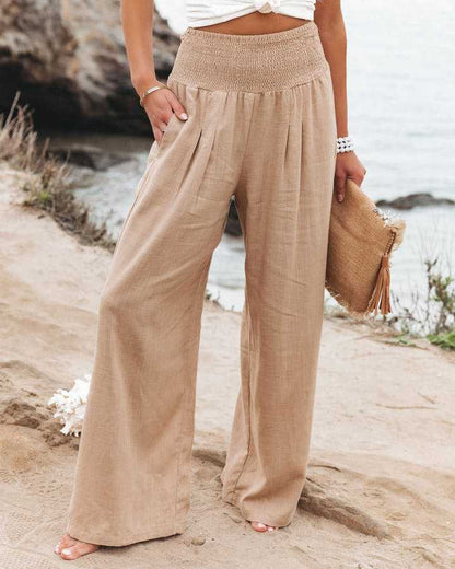 Lily Pantalon Flottant à Jambes Évasées