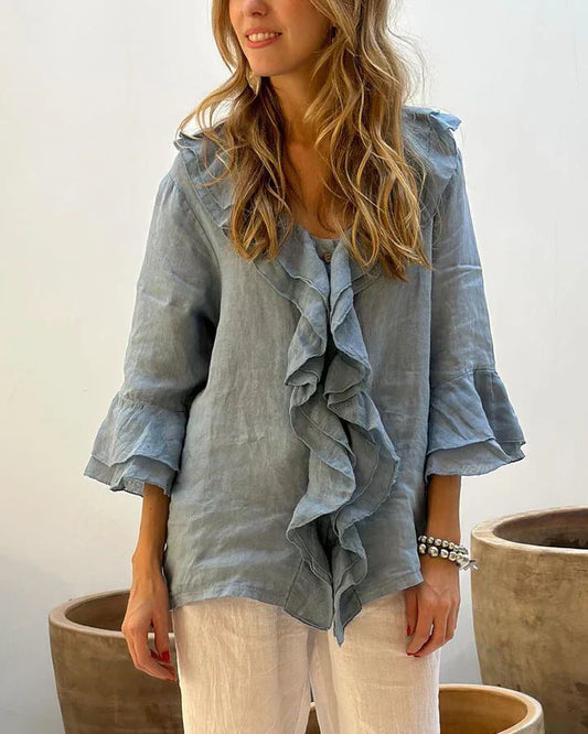 Marie - blouse à volants élégante