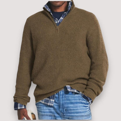 Étienne™ | Pull Homme Tricoté avec Zip