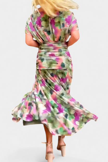 Lisa | Robe longue à imprimé floral