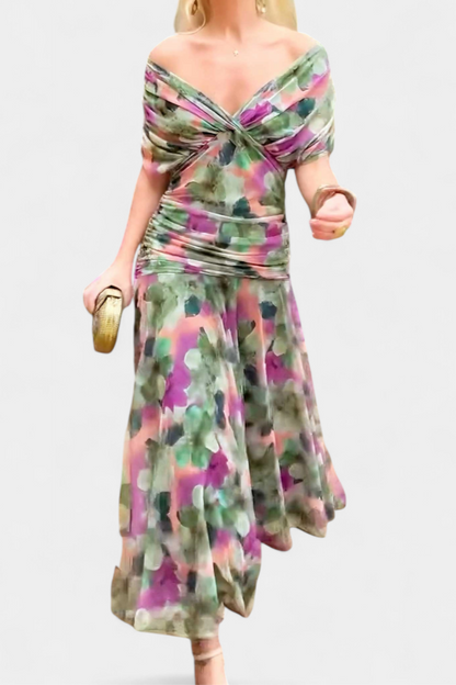 Lisa | Robe longue à imprimé floral