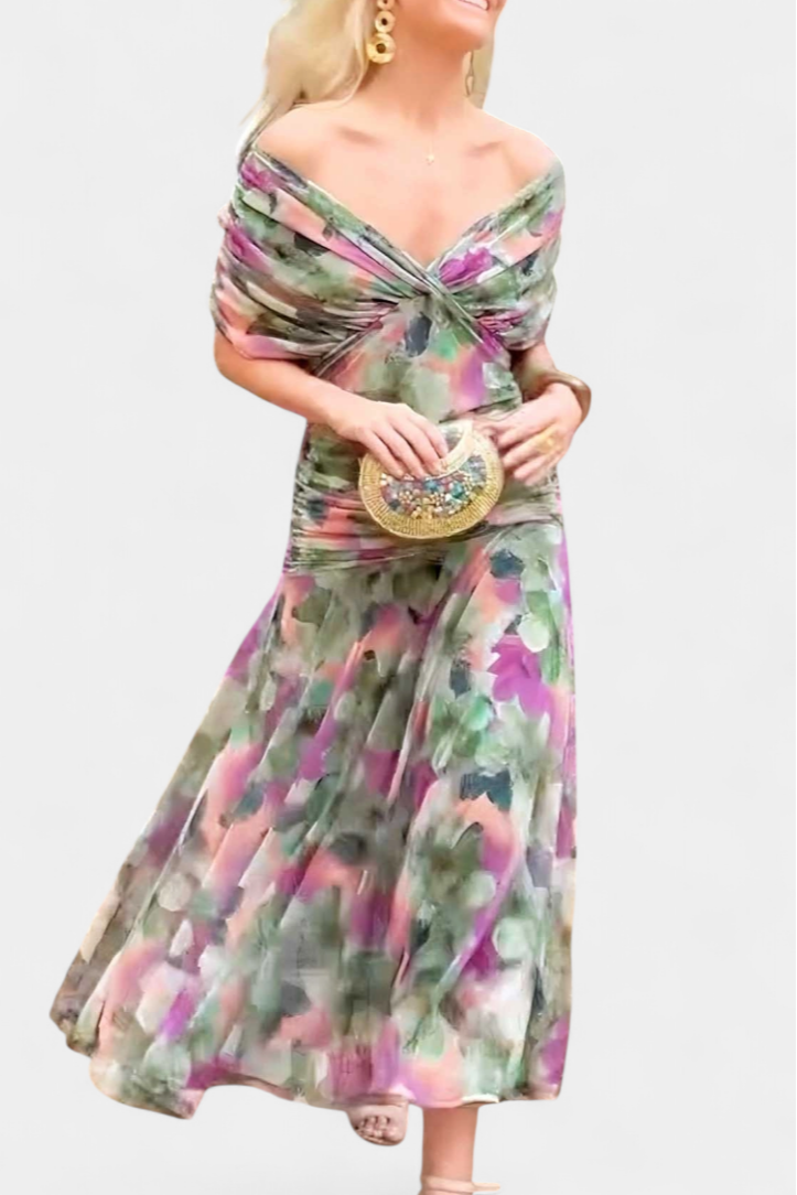 Lisa | Robe longue à imprimé floral