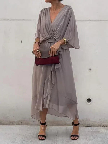 Monica – Robe à Col en V