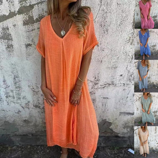 Sandrine | Robe à col en V