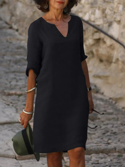 Saoirse | Robe à col en V qui cache le ventre